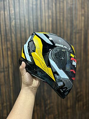 STEELBIRD SBA-7 ISS ROAD GLOSSY BLACK/METTALIC HENNA C/V (L)