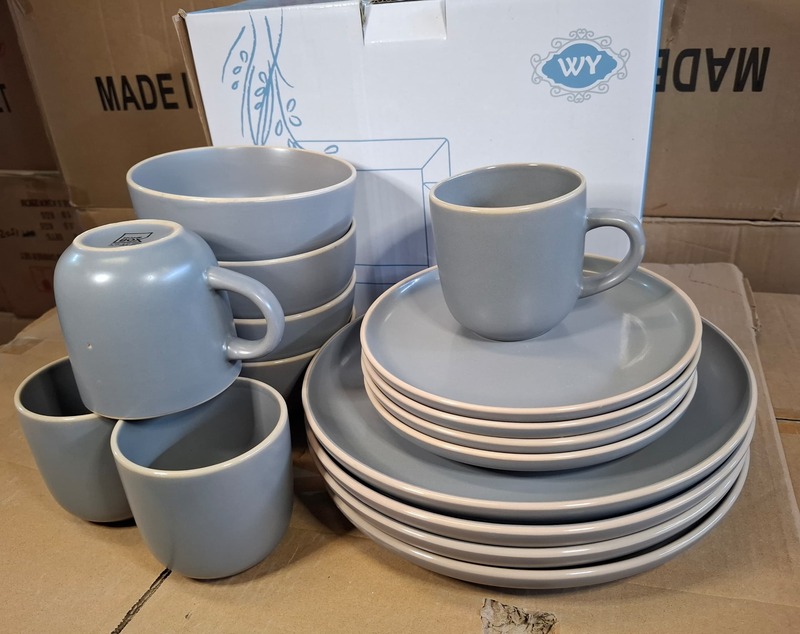 16-pic-stoneware(solid slate gray with thin white rim color)