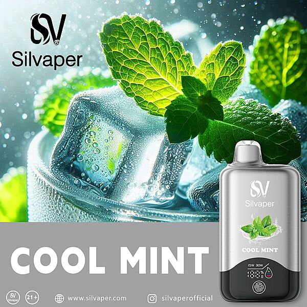 Silvaper 15K Cool Mint Disposable Vape Original - Hachi Tobacco Dubai UAE