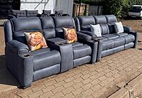 light gray sofas with back pillows