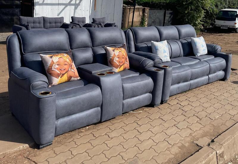 light gray sofas with back pillows