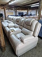 light gray sofas with back pillows