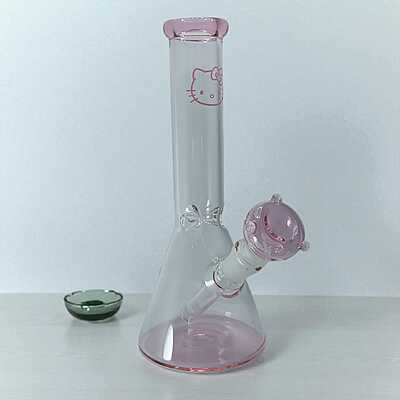 Bong Pyrex Matraz Hello Kitty