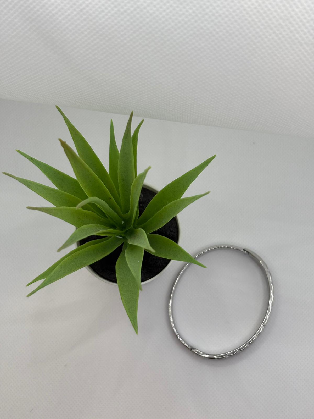 Silver-Tone H-Link Bracelet