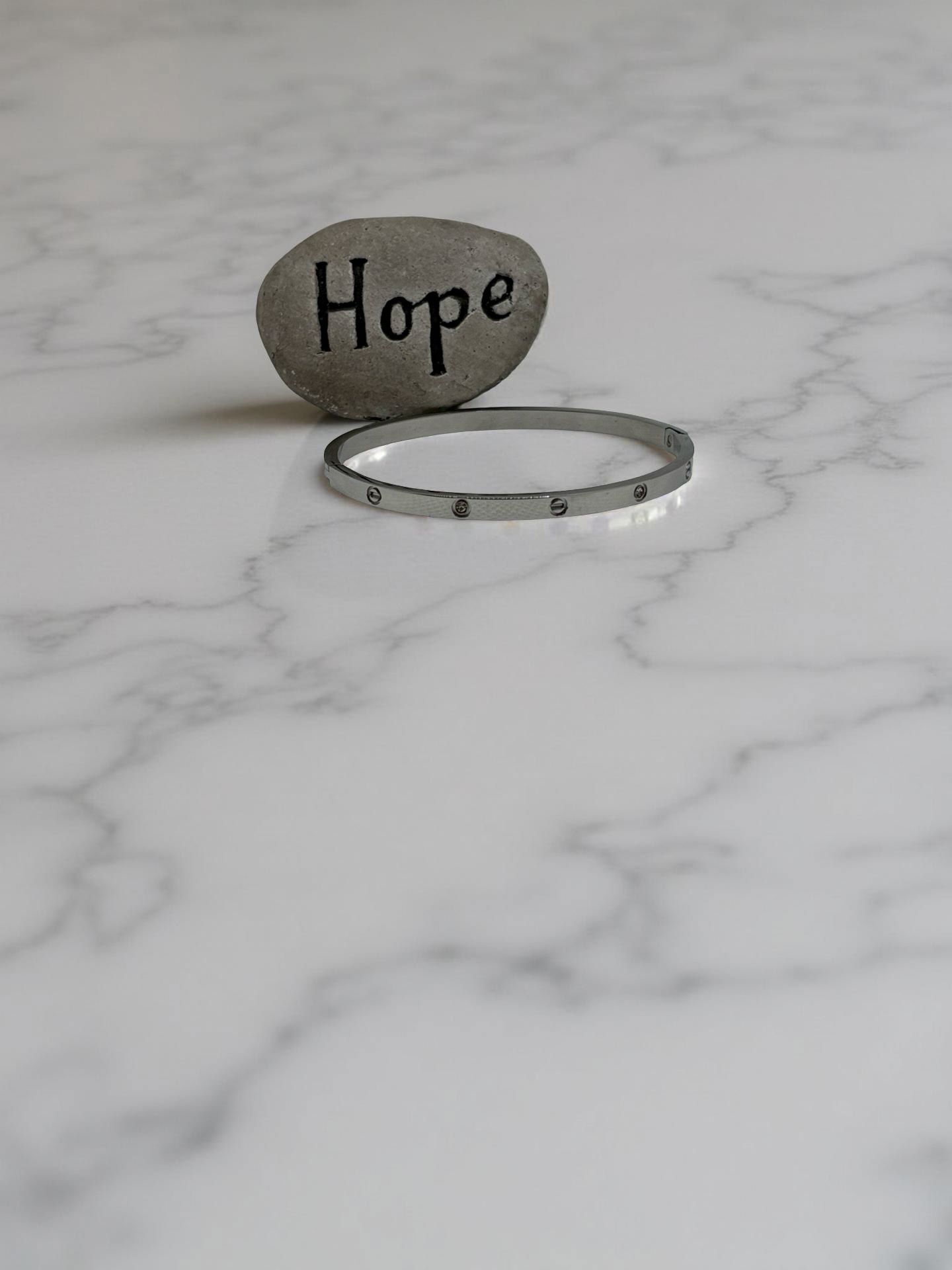 Timeless Crystal Embellished Hinge Cuff Bracelet