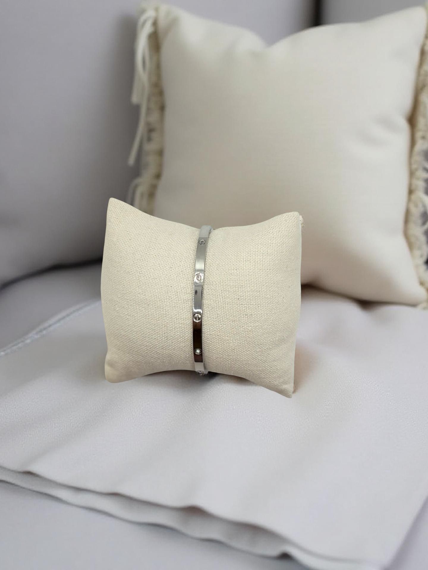 Timeless Crystal Embellished Hinge Cuff Bracelet