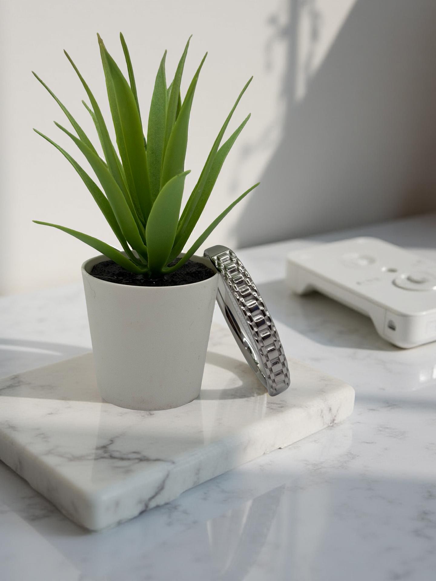 Silver-Tone H-Link Bracelet