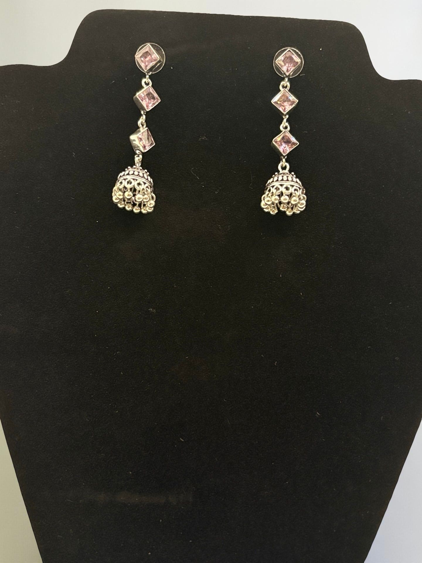 Long 3-layered Crystal Oxidised Jumkha