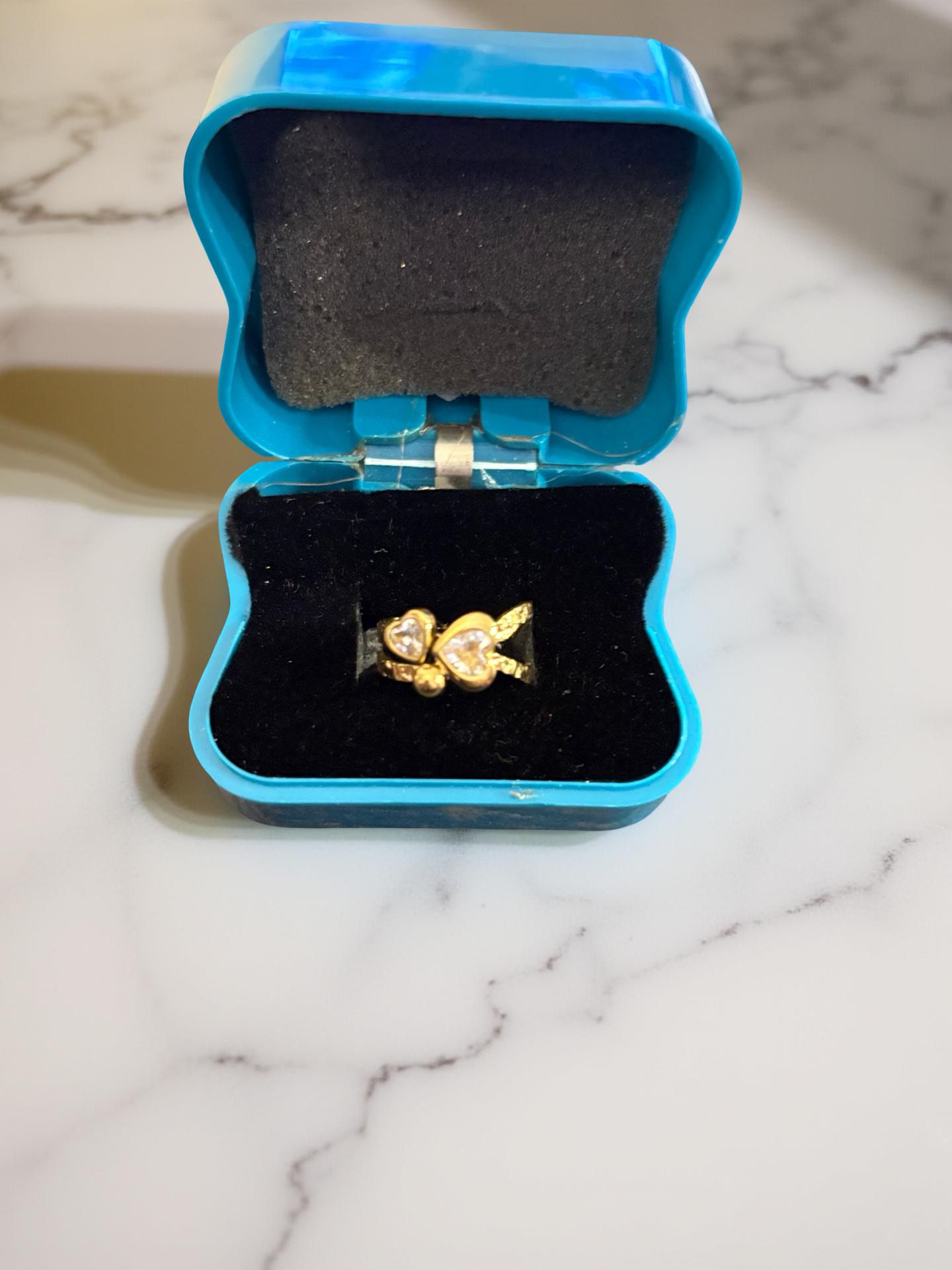 Crystal Heart Ring