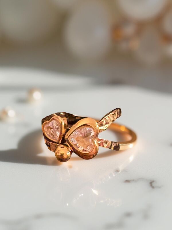 Crystal Heart Ring