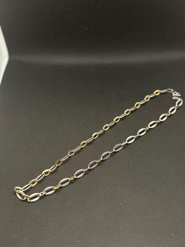 Stainless Steel Dual Tone Mariner Link Chain for Men