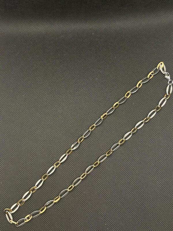 Stainless Steel Dual Tone Mariner Link Chain for Men