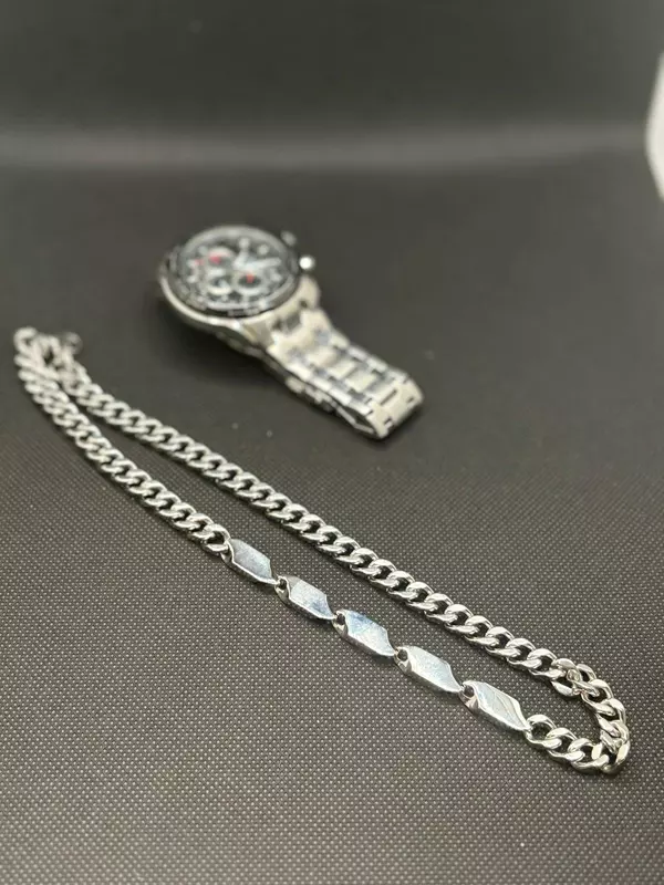 Men's Geometric Plate Chain