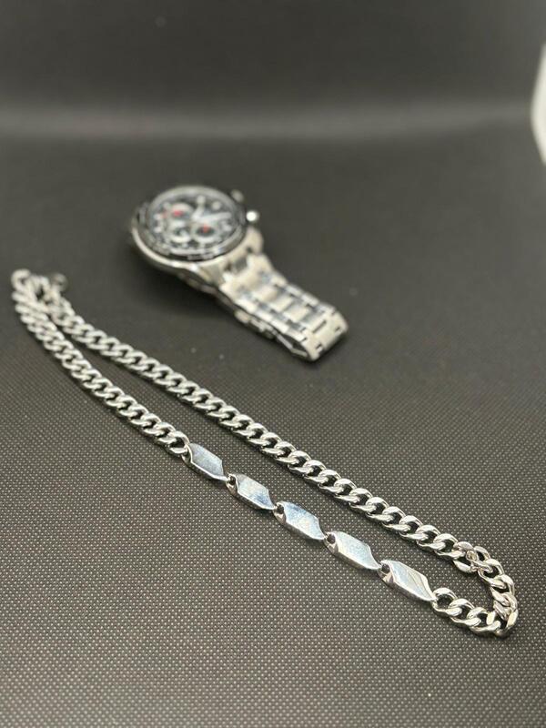 Men's Geometric Plate Chain