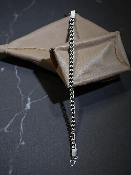 Classic Men's Anchor Bracelet in Silver Tone