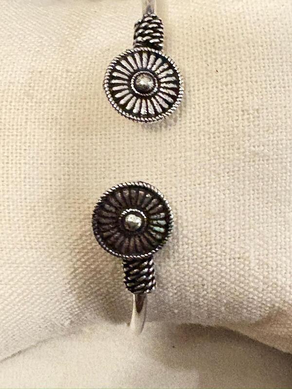 Oxidized Silver Solar cuff