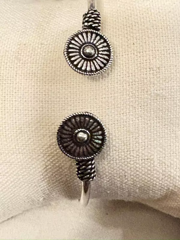 Oxidized Silver Solar cuff