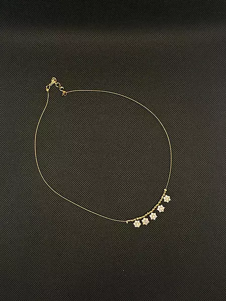 Invisible chain with traditional VAIRA THODU Pendent
