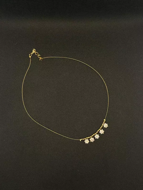 Invisible chain with traditional VAIRA THODU Pendent