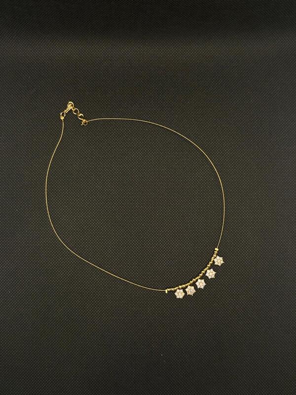 Invisible chain with traditional VAIRA THODU Pendent