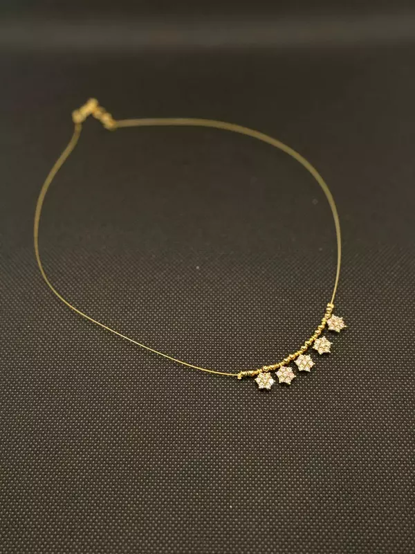 Invisible chain with traditional VAIRA THODU Pendent