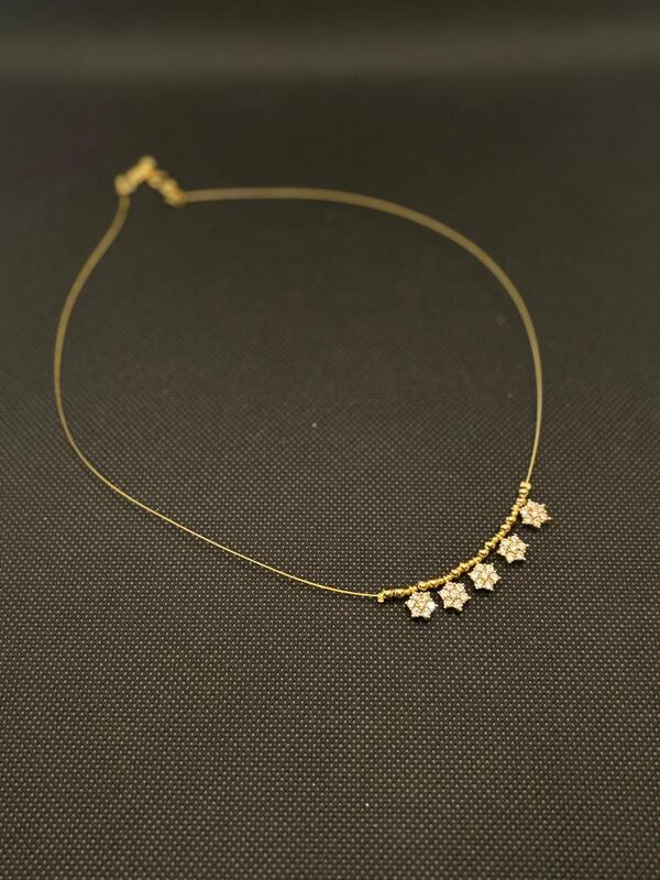 Invisible chain with traditional VAIRA THODU Pendent