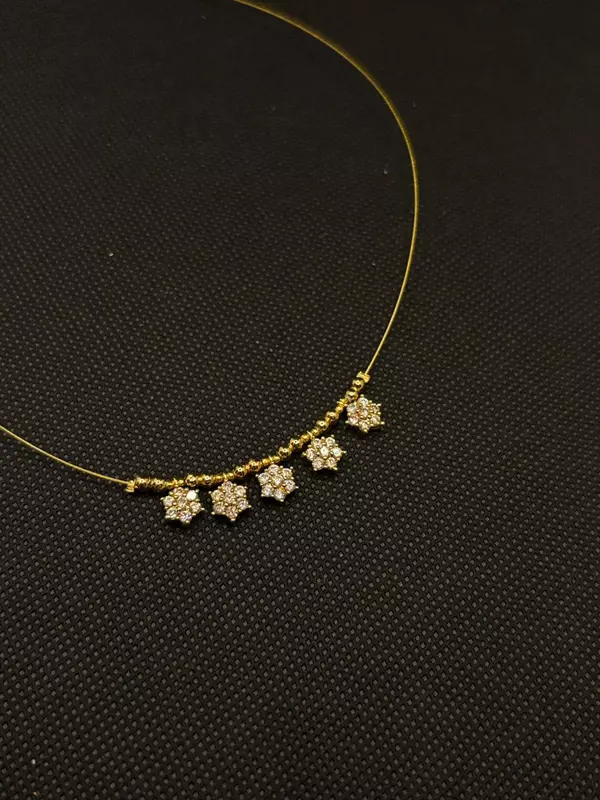 Invisible chain with traditional VAIRA THODU Pendent