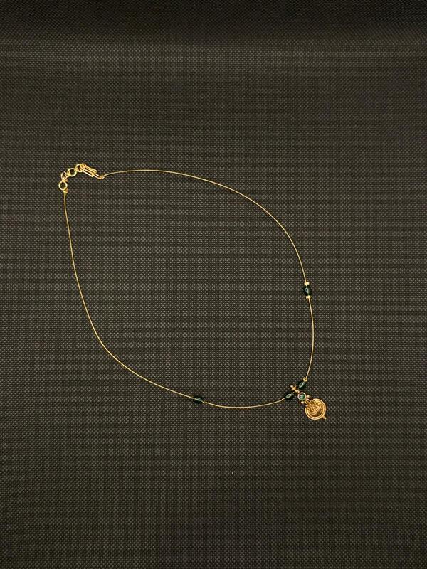 Invisible chain with small Lakshmi Pendent