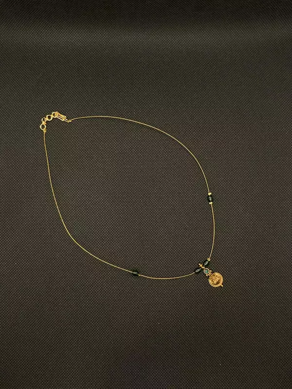 Invisible chain with small Lakshmi Pendent