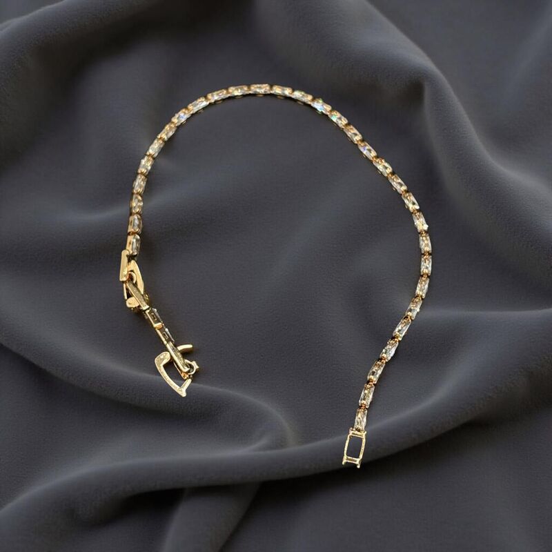 Minimalist Gold CZ Bracelet