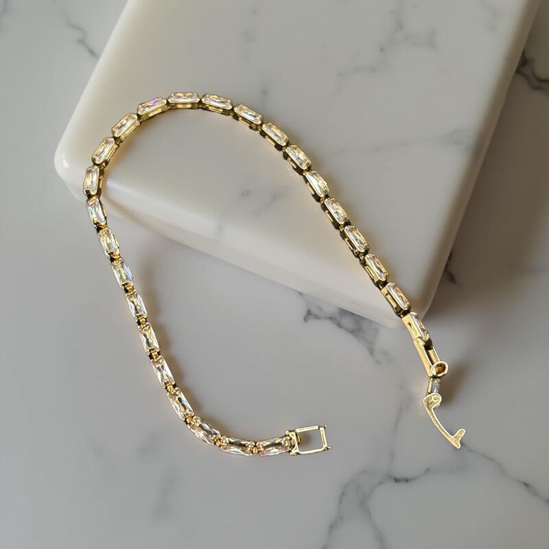 Minimalist Gold CZ Bracelet