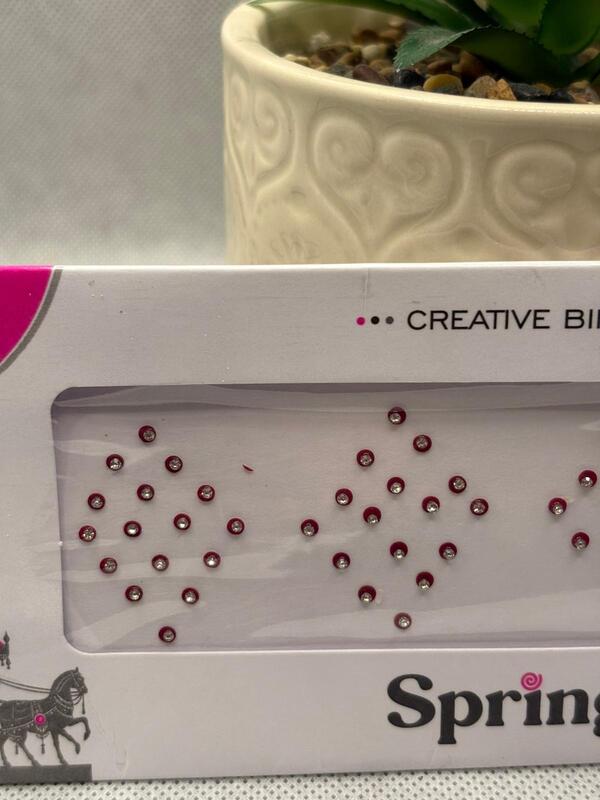 Black-Maroon Stone Bindi Sheet