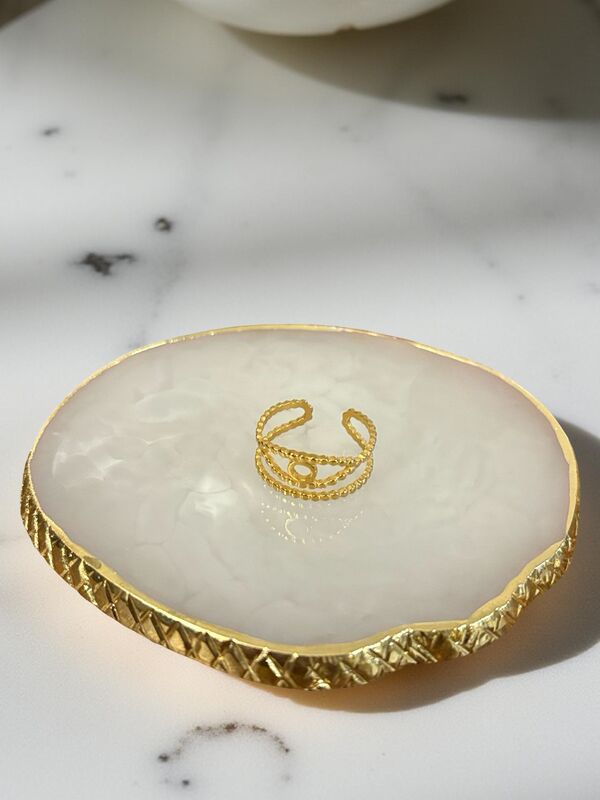 Twisted Evil Eye Ring