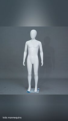 Unisex Kids Children Mannequins. Glossy White