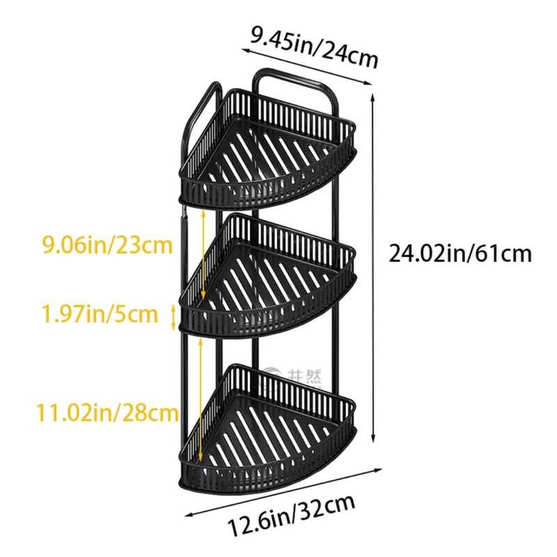 3LAYERS CORNER/TABLE TOP STORAGE