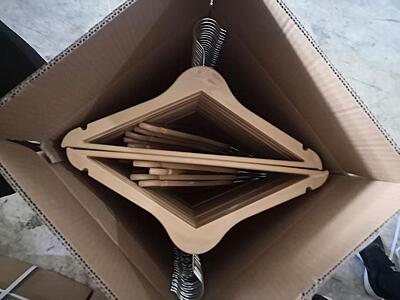 Natural Wooden Hangers-Pack of 10 Natural Wooden Hangers-Pack of 10
