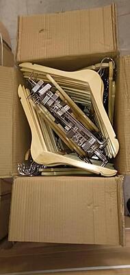 Natural Wooden Hangers-Pack of 10 Natural Wooden Hangers-Pack of 10