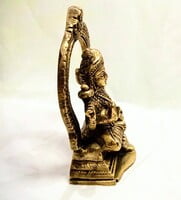 Laskshmi Devi Brass Statue with Prabavali - 13 cm x  8 cm Laskshmi Devi Brass Statue with Prabavali - 13 cm x  8 cm