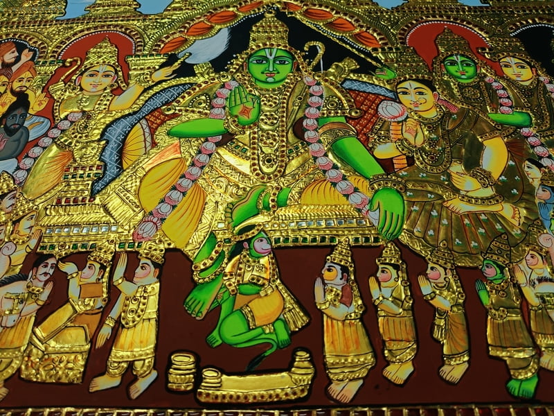 Ramar Pattabishegam - Chola Impressions Masterpiece Painting