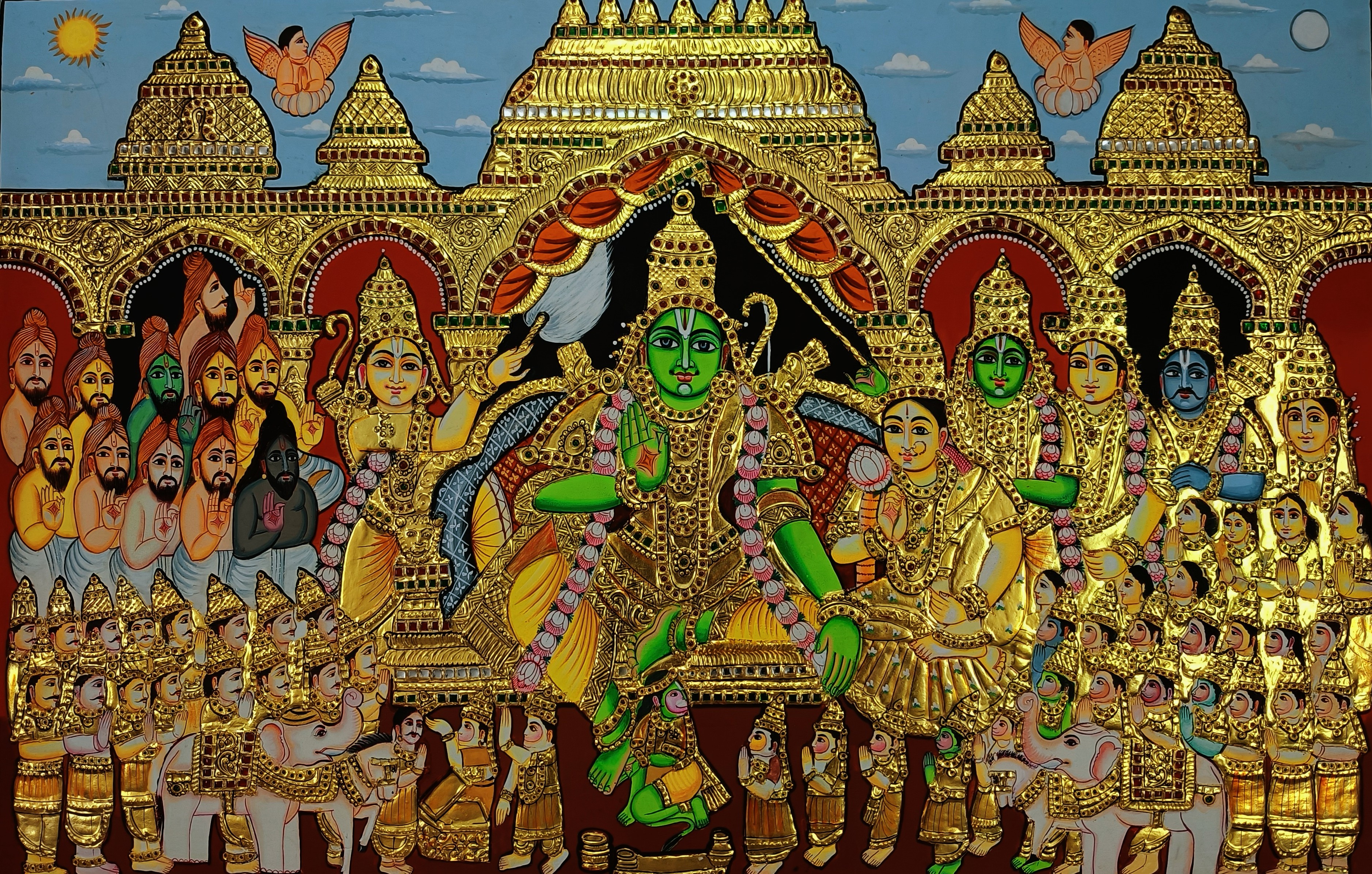 Ramar Pattabishegam - Chola Impressions Masterpiece Painting