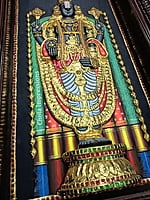 Exclusive Lord Balaji Realistic Tanjore Painting -  with American Diamonds Exclusive Lord Balaji Realistic Tanjore Painting -  with American Diamonds