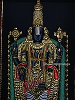 Exclusive Lord Balaji Realistic Tanjore Painting -  with American Diamonds Exclusive Lord Balaji Realistic Tanjore Painting -  with American Diamonds