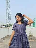 Navy Blue kantha cotton