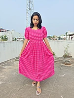 Pink Kantha cotton