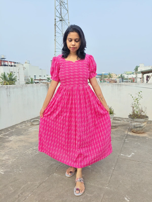 Pink Kantha cotton