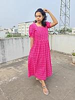 Pink Kantha cotton
