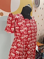 Red elephant cotton
