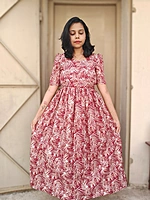 Red Floral (Cotton Flex)