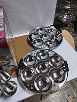 Compact Stainless Steel 21 Idli Maker Stainless with 6 idly cups