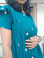 Short top: Ruffle sleeve Green